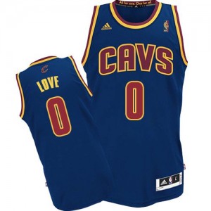 Maillot Adidas Bleu marin Authentic Cleveland Cavaliers - Kevin Love #0 - Enfants