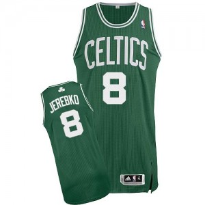 Boston Celtics #8 Adidas Road Vert (No Blanc) Authentic Maillot d'équipe de NBA Remise - Jonas Jerebko pour Homme