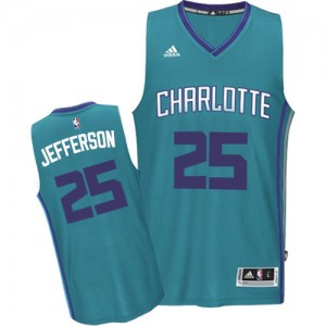 Charlotte Hornets #25 Adidas Road Bleu clair Authentic Maillot d'équipe de NBA Expédition rapide - Al Jefferson pour Homme