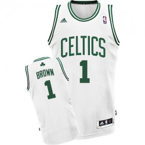 Boston Celtics Walter Brown #1 Home Swingman Maillot d'équipe de NBA - Blanc pour Homme