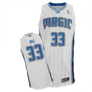 Orlando Magic Grant Hill #33 Home Authentic Maillot d'équipe de NBA - Blanc pour Homme