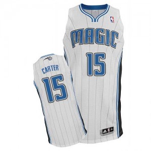Orlando Magic #15 Adidas Home Blanc Authentic Maillot d'équipe de NBA Le meilleur cadeau - Vince Carter pour Homme