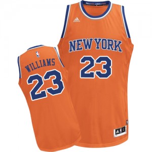 Maillot Swingman New York Knicks NBA Alternate Orange - #23 Derrick Williams - Homme