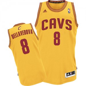 Cleveland Cavaliers Matthew Dellavedova #8 Alternate Swingman Maillot d'équipe de NBA - Or pour Homme