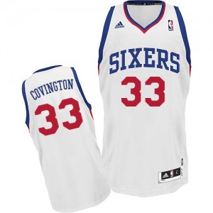 Philadelphia 76ers Robert Covington #33 Home Swingman Maillot d'équipe de NBA - Blanc pour Homme