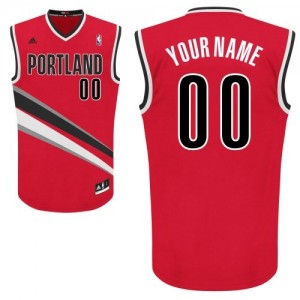Portland Trail Blazers Personnalisé Adidas Alternate Rouge Maillot d'équipe de NBA Promotions - Swingman pour Femme