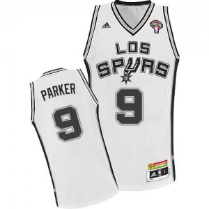 Maillot NBA Blanc Tony Parker #9 San Antonio Spurs Latin Nights Swingman Homme Adidas