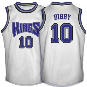 Maillot NBA Swingman Mike Bibby #10 Sacramento Kings Throwback Blanc - Homme