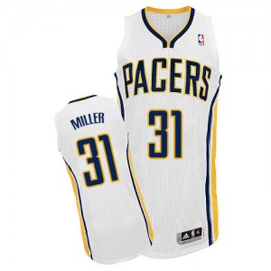 Maillot NBA Authentic Reggie Miller #31 Indiana Pacers Home Blanc - Homme