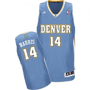 Maillot NBA Bleu clair Gary Harris #14 Denver Nuggets Road Swingman Homme Adidas
