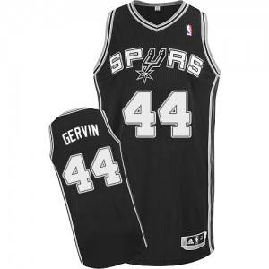 Maillot NBA Authentic George Gervin #44 San Antonio Spurs Road Noir - Homme