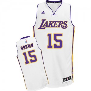 Maillot NBA Swingman Jabari Brown #15 Los Angeles Lakers Alternate Blanc - Homme