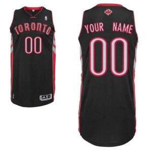 Maillot NBA Noir Authentic Personnalisé Toronto Raptors Alternate Homme Adidas