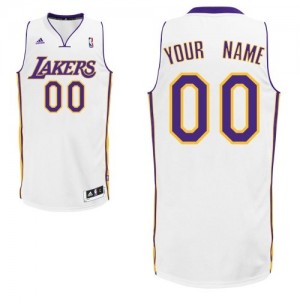 Los Angeles Lakers Personnalisé Adidas Alternate Blanc Maillot d'équipe de NBA boutique en ligne - Swingman pour Homme