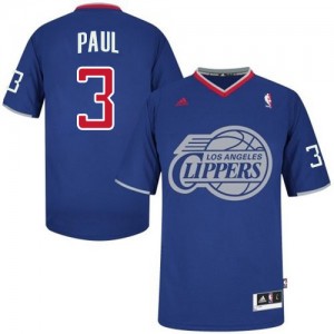 Maillot Authentic Los Angeles Clippers NBA 2013 Christmas Day Bleu royal - #3 Chris Paul - Homme