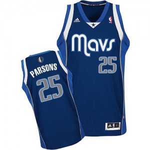 Dallas Mavericks #25 Adidas Alternate Bleu marin Swingman Maillot d'équipe de NBA Braderie - Chandler Parsons pour Homme