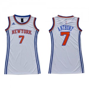 Maillot NBA Swingman Carmelo Anthony #7 New York Knicks Dress Blanc - Femme