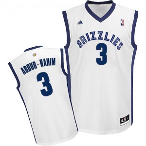 Maillot NBA Memphis Grizzlies #3 Shareef Abdur-Rahim Blanc Adidas Swingman Home - Homme