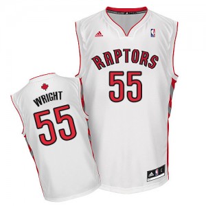 Toronto Raptors #55 Adidas Home Blanc Swingman Maillot d'équipe de NBA magasin d'usine - Delon Wright pour Homme