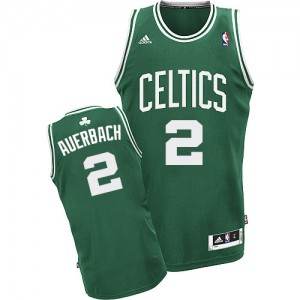 Maillot NBA Boston Celtics #2 Red Auerbach Vert (No Blanc) Adidas Swingman Road - Homme