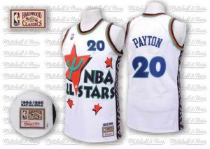 Maillot NBA Blanc Gary Payton #20 Oklahoma City Thunder Throwback 1995 All Star Swingman Homme Adidas