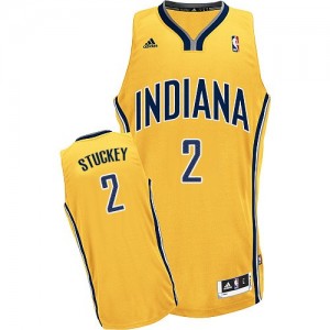 Indiana Pacers #2 Adidas Alternate Or Swingman Maillot d'équipe de NBA Discount - Rodney Stuckey pour Homme