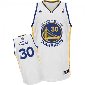 Maillot Swingman Golden State Warriors NBA Home Blanc - #30 Stephen Curry - Homme
