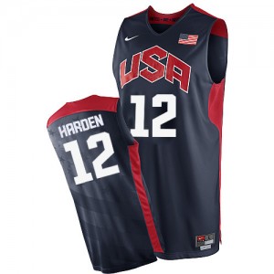 Maillot Nike Bleu marin 2012 Olympics Authentic Team USA - James Harden #12 - Homme