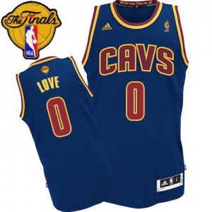 Maillot Authentic Cleveland Cavaliers NBA CavFanatic 2015 The Finals Patch Bleu marin - #0 Kevin Love - Homme