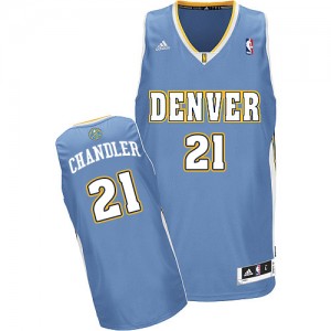 Maillot NBA Swingman Wilson Chandler #21 Denver Nuggets Road Bleu clair - Homme