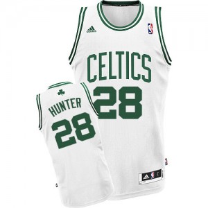 Boston Celtics R.J. Hunter #28 Home Swingman Maillot d'équipe de NBA - Blanc pour Homme