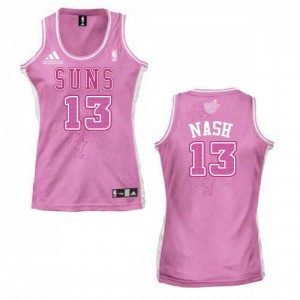 Maillot NBA Authentic Steve Nash #13 Phoenix Suns Fashion Rose - Femme