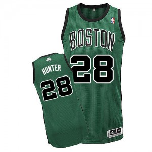 Boston Celtics R.J. Hunter #28 Alternate Authentic Maillot d'équipe de NBA - Vert (No. noir) pour Homme