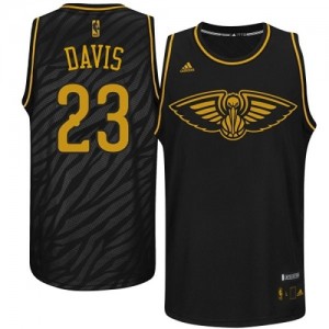 Maillot Swingman New Orleans Pelicans NBA Precious Metals Fashion Noir - #23 Anthony Davis - Homme