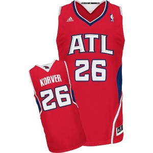 Atlanta Hawks #26 Adidas Alternate Rouge Swingman Maillot d'équipe de NBA en soldes - Kyle Korver pour Homme