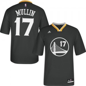 Maillot NBA Noir Chris Mullin #17 Golden State Warriors Alternate Authentic Homme Adidas