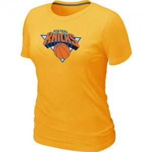 T-shirt principal de logo New York Knicks NBA Big & Tall Jaune - Femme