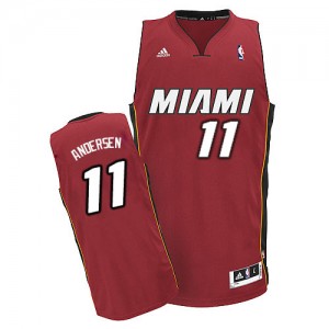 Maillot NBA Swingman Chris Andersen #11 Miami Heat Alternate Rouge - Homme