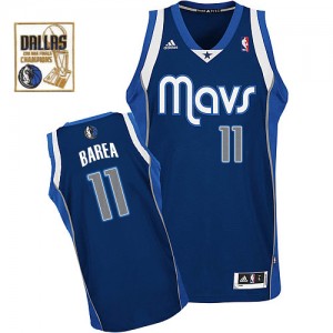 Dallas Mavericks #11 Adidas Alternate Champions Patch Bleu marin Swingman Maillot d'équipe de NBA Le meilleur cadeau - Jose Barea pour Homme