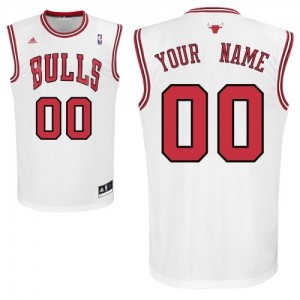Maillot Chicago Bulls NBA Home Blanc - Personnalisé Swingman - Enfants