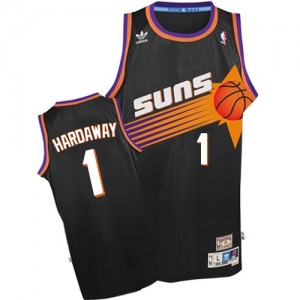Phoenix Suns Penny Hardaway #1 Throwback Swingman Maillot d'équipe de NBA - Noir pour Homme