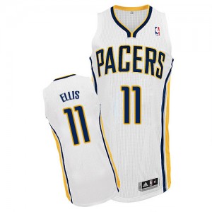 Maillot NBA Indiana Pacers #11 Monta Ellis Blanc Adidas Authentic Home - Homme