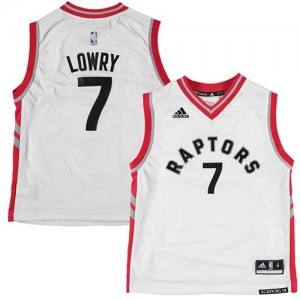 Maillot Authentic Toronto Raptors NBA Blanc - #7 Kyle Lowry - Homme