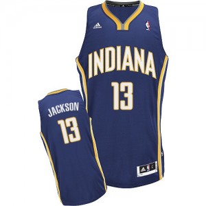 Maillot NBA Indiana Pacers #13 Mark Jackson Bleu marin Adidas Swingman Road - Homme