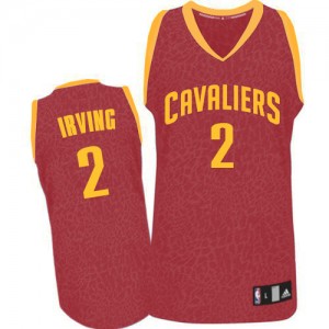 Maillot NBA Rouge Kyrie Irving #2 Cleveland Cavaliers Crazy Light Swingman Homme Adidas