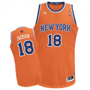 Maillot Adidas Orange Alternate Swingman New York Knicks - Phil Jackson #18 - Homme