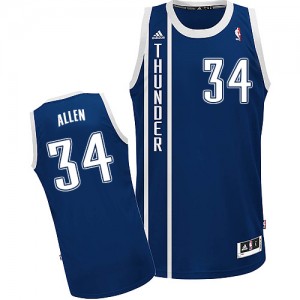 Maillot Adidas Bleu marin Alternate Swingman Oklahoma City Thunder - Ray Allen #34 - Homme