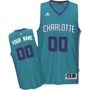Maillot Charlotte Hornets NBA Road Bleu clair - Personnalisé Authentic - Homme