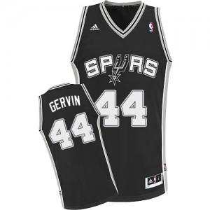 Maillot NBA Noir George Gervin #44 San Antonio Spurs Road Swingman Homme Adidas