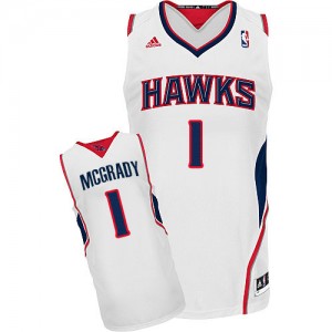 Maillot Swingman Atlanta Hawks NBA Home Blanc - #1 Tracy Mcgrady - Homme